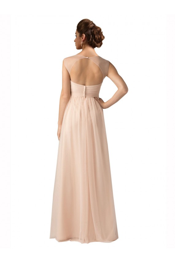 Comprar línea A Cuello de Corazón Tul Largo Vestidos de dama de honor