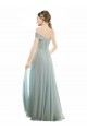 Comprar línea A Hombros Descubiertos Gasa Encaje Largo Vestidos de dama de honor