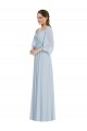 Comprar línea A Hombros Descubiertos Gasa Largo Formales Vestidos de dama de honor / Vestidos de noche