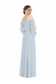 Comprar línea A Hombros Descubiertos Gasa Largo Formales Vestidos de dama de honor / Vestidos de noche