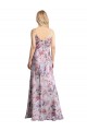 Comprar línea A Satén elástico Floral Largo Formales Vestidos de dama de honor / Vestidos de noche