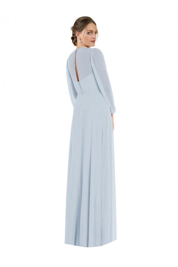 Comprar línea A Sin tirantes Gasa Largo Formales Vestidos de dama de honor / Vestidos de noche