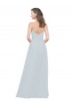Comprar línea A Tirantes espagueti Gasa Largo Vestidos de dama de honor