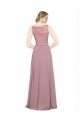 Comprar línea A Ilusión Gasa Encaje Largo Vestidos de dama de honor / Vestidos de fiesta